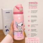 OWALA Snoopy de 32oz + Pajilla 2 en 1